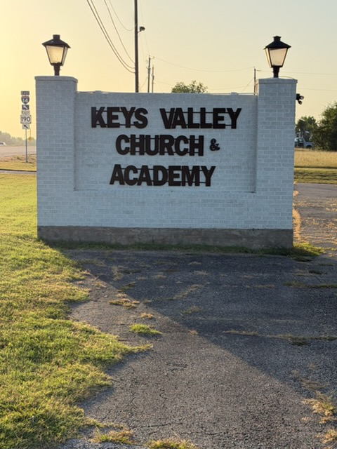 Keys Valley Church & Academy entrance sign